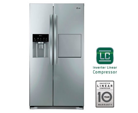 LG Ψυγε?ο Ντουλ?παTotal No Frost, Μεικτ? Χωρητικ?τητα 574 λ?τρα, Ενεργειακ? Κλ?ση Α+, 10 χρ?νια εγγ?ηση στον Γραμμικ? Συμπιεστ?, GSP325NSCV