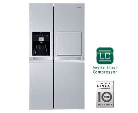 LG Ψυγε?ο Ντουλ?παTotal No Frost, Μεικτ? Χωρητικ?τητα 602 λ?τρα, Ενεργειακ? Κλ?ση Α++, 10 χρ?νια εγγ?ηση στον Γραμμικ? Συμπιεστ?, GSP545NSQZ
