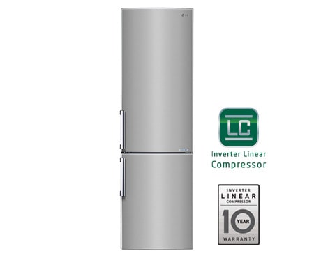 LG Ψυγειοκαταψ?κτη? Total No Frost, Μεικτ? Χωρητικ?τητα 377 λ?τρα, 10 χρ?νια εγγ?ηση στον Γραμμικ? Συμπιεστ?, GBB530PZCFB