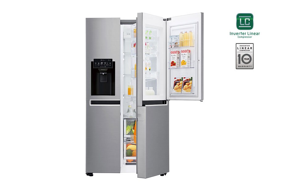 LG Ψυγε?ο Ντουλ?πα Κ?θετη? Δι?ταξη? (SxS) Total No Frost με Door-in-Door? 1790 x 91,2 cm , GSJ760PZUZ