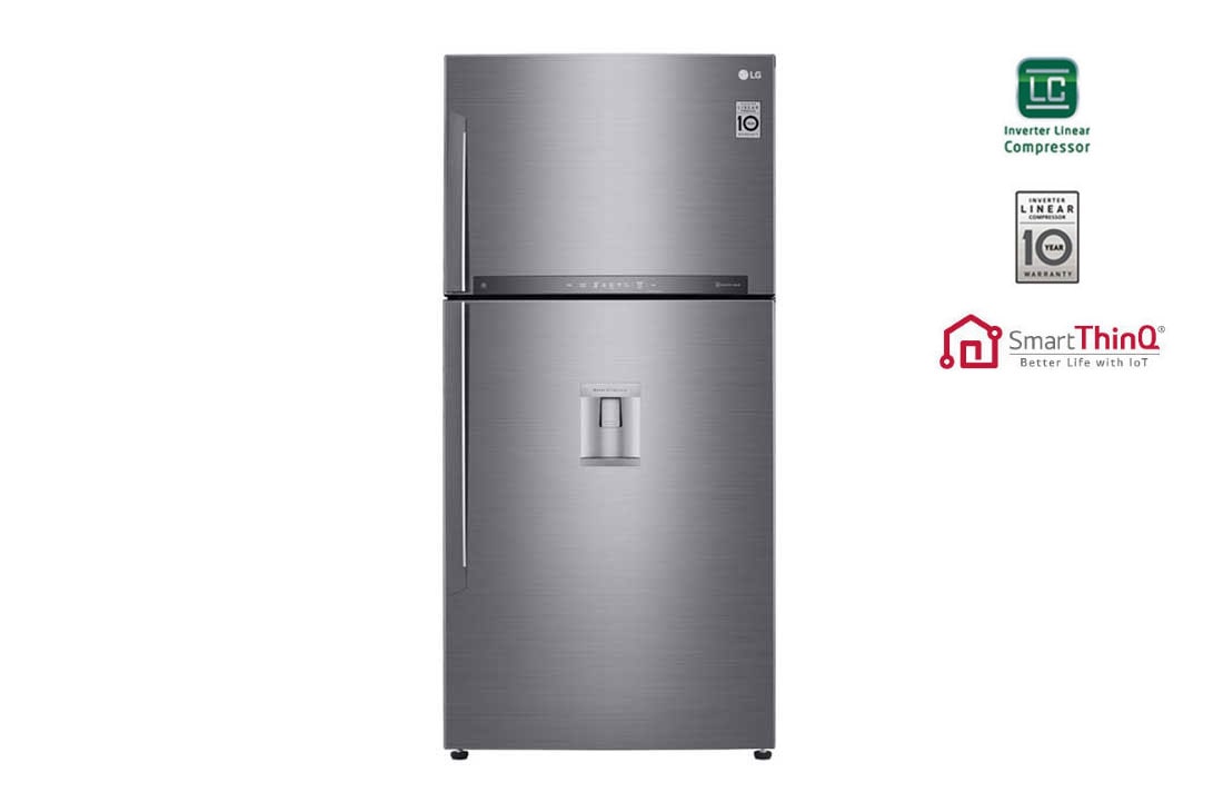 LG Ψυγε?ο Δ?πορτο Total No Frost 178 x 86 cm με βρυσ?κι νερο?, GTF925PZPZD