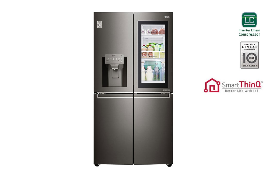 LG Ψυγε?ο Ντουλ?πα Οριζ?ντια? Δι?ταξη? (Multi Door) Total No Frost με InstaView Door-in-Door? 1797 x 91,2 cm , GMX936SBHV