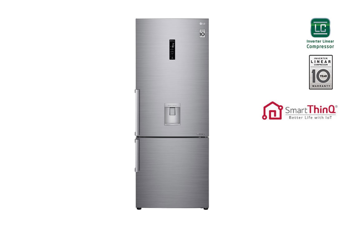 LG Ψυγειοκαταψ?κτη? Total No Frost 185 x 70,5 cm με βρυσ?κι νερο?, GBF567PZCZB