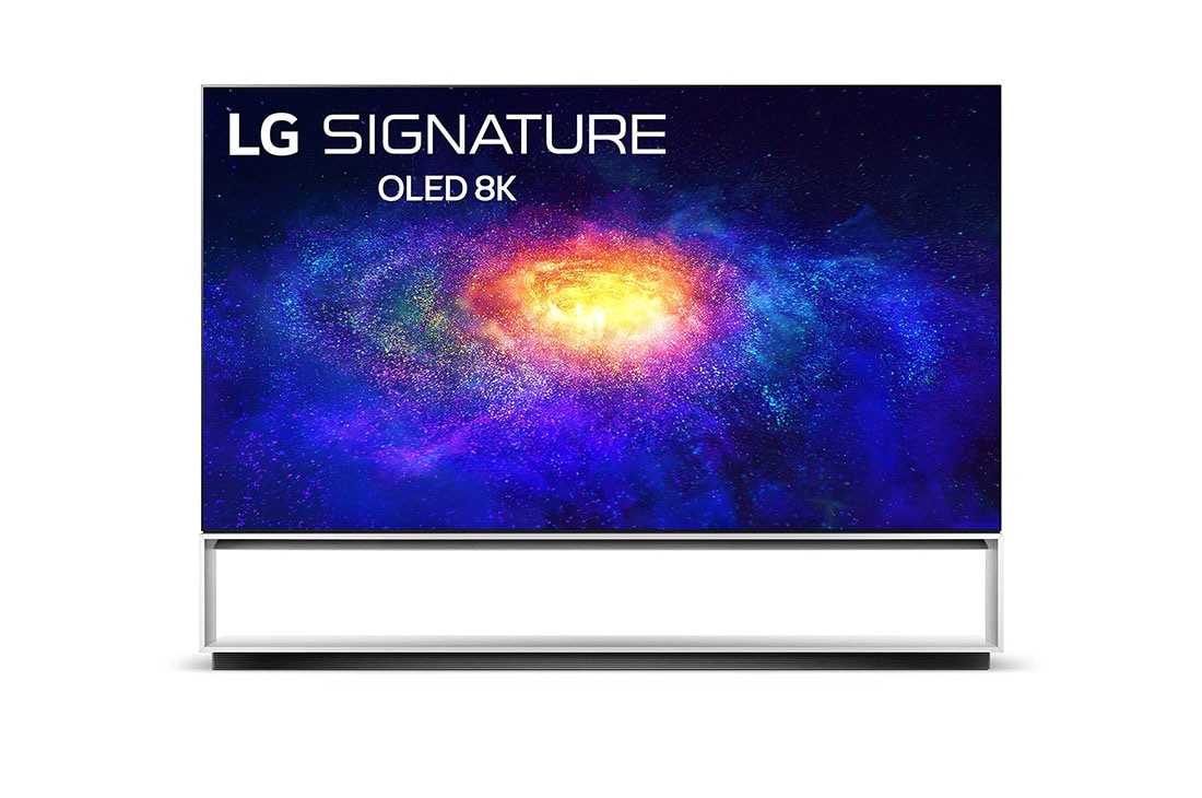 LG 88'' TV OLED 8K ?ξυπνο? Επεξεργαστ?? α9 3η? γενι??, LG OLED88ZX9LA Front View, OLED88ZX9LA