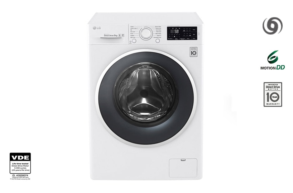 LG Πλυντ?ριο Ρο?χων 8 kg Turbo Wash, F12U2TDN0