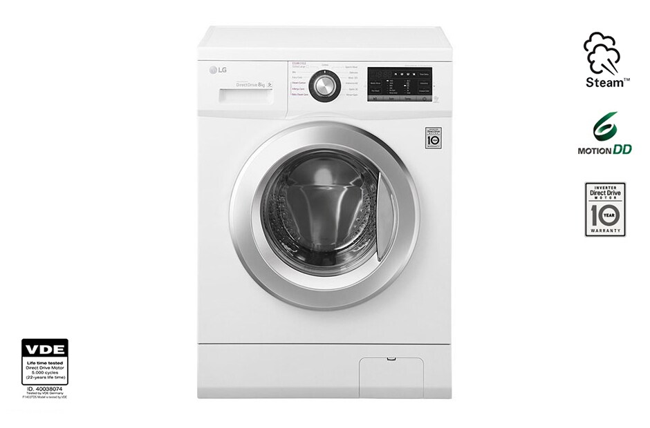 LG Πλυντ?ριο Ρο?χων 8 kg Ατμο?, FH4G6TDY2