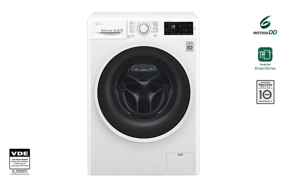 LG Πλυντ?ριο-Στεγνωτ?ριο 6 Motion Direct Drive 8/5kg, F4J6TM0W