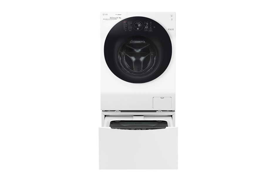 LG Πλυντ?ριο Ρο?χων TWINWash? 12+ 2 kg Ατμο?, FH4G1BCS2 + F8K5XN3