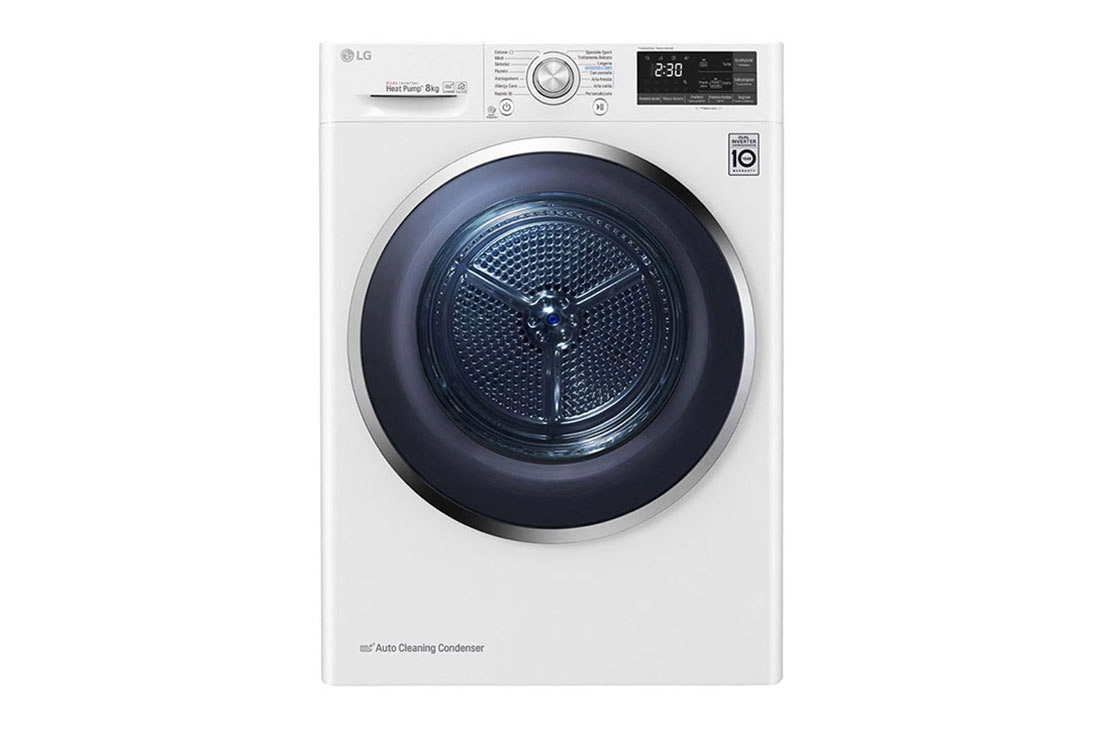 LG Στεγνωτ?ριο 8kg Υβριδικ? με αντλ?α θερμ?τητα?, RC80U2AV3W
