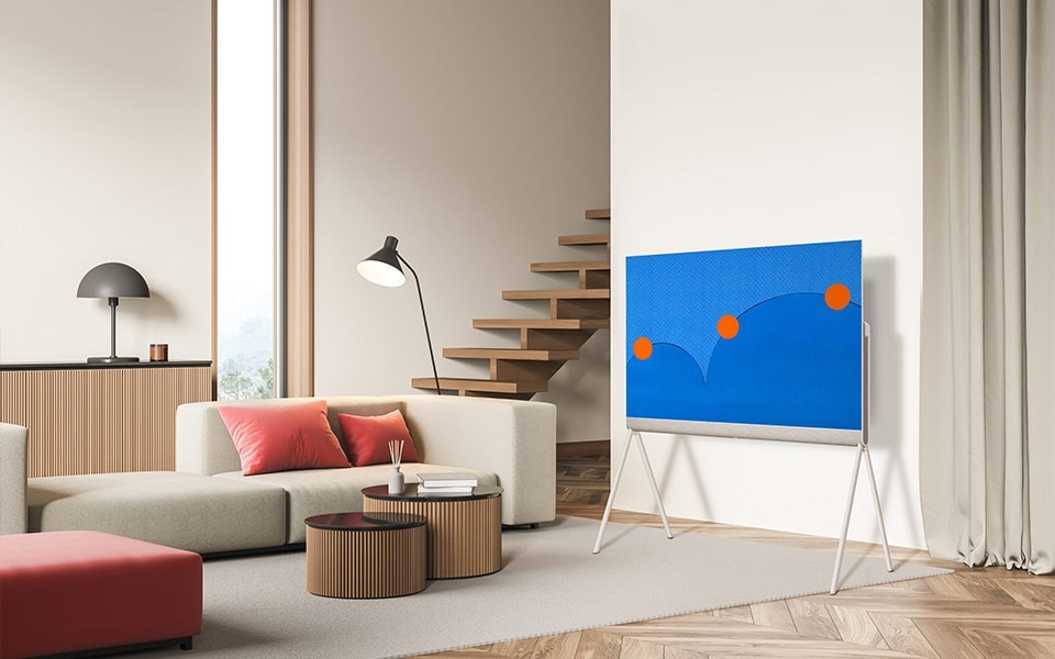 Η τηλε?ραση τ?χνη? LG OLED Pose μοι?ζει με π?νακα ζωγραφικ??