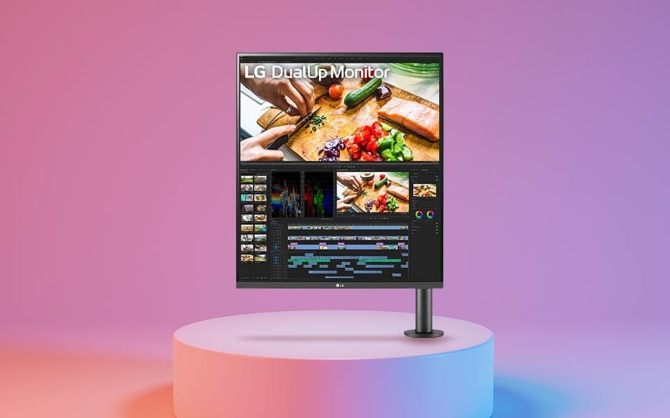 Εργονομικ? οθ?νη LG DualUp 27,6" 16:18, φιλικ? προ? τα μ?τια, με β?ση Ergo Stand