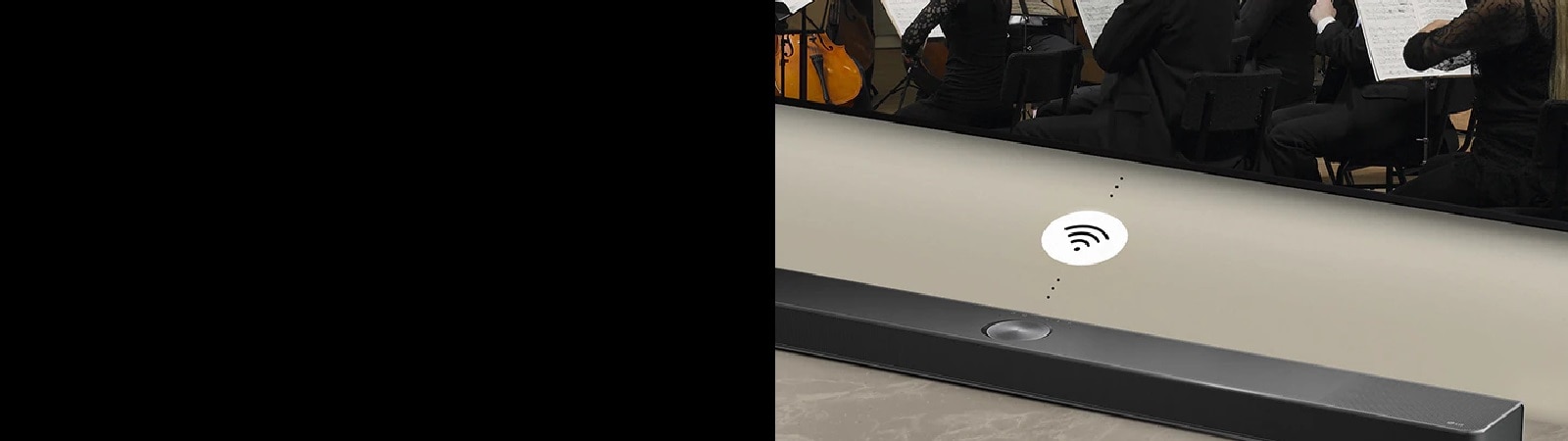 Videoisje?ak koji prikazuje da se LG Sound Bar SC9S mo?e spojiti be?i?no na televizor dostupan je na desnoj strani.
