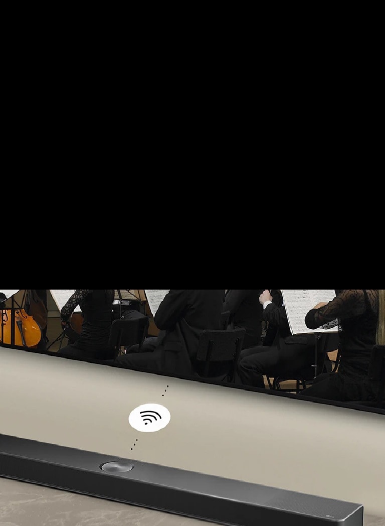 Videoisje?ak koji prikazuje da se LG Sound Bar SC9S mo?e spojiti be?i?no na televizor dostupan je na desnoj strani.