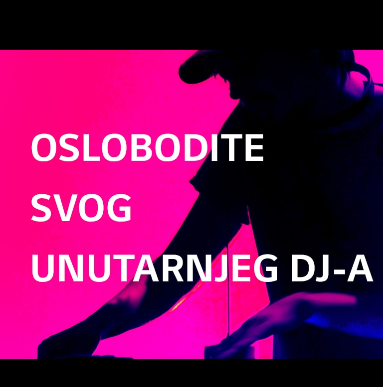 ?ovjek okre?e DJ plo?u.