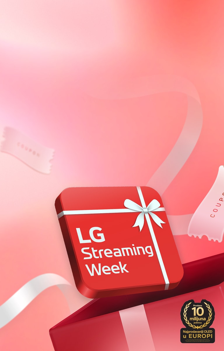 Na crvenom kvadrati?u pi?e ?LG Streaming Week”.