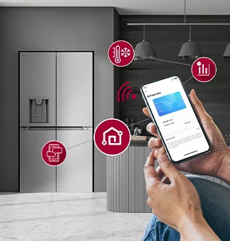 LG Multi-Door hladnjak mo?e se vidjeti u modernom interijeru kuhinje