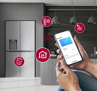 LG Multi-Door hladnjak mo?e se vidjeti u modernom interijeru kuhinje