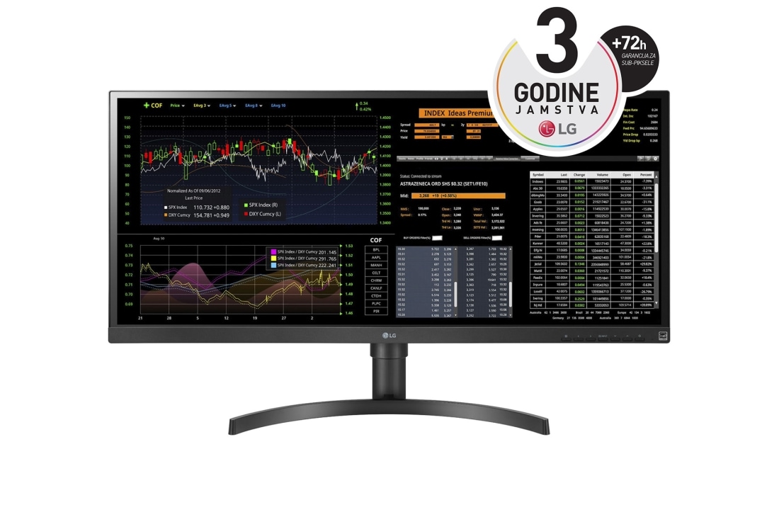 LG UltraWide? All-in-One Thin Client od 34 in?a, prikaz prednje strane, 34CN650W-AC
