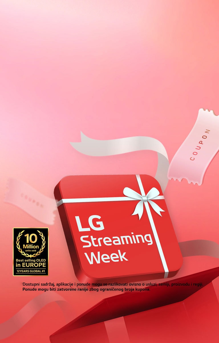 Na crvenom kvadrati?u pi?e ?LG Streaming Week”.