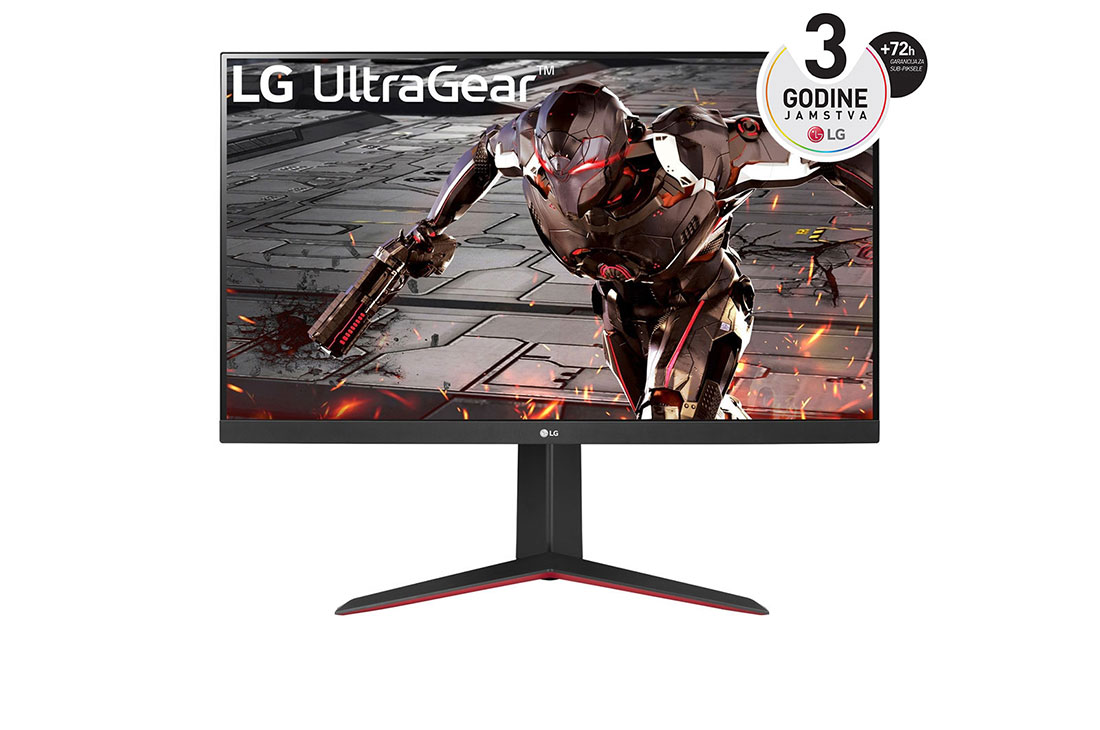 LG 31,5'' Ultragear? QHD 165Hz gaming monitor s HDR10 i FreeSync? Premium, prikaz prednje strane, 32GN650-B
