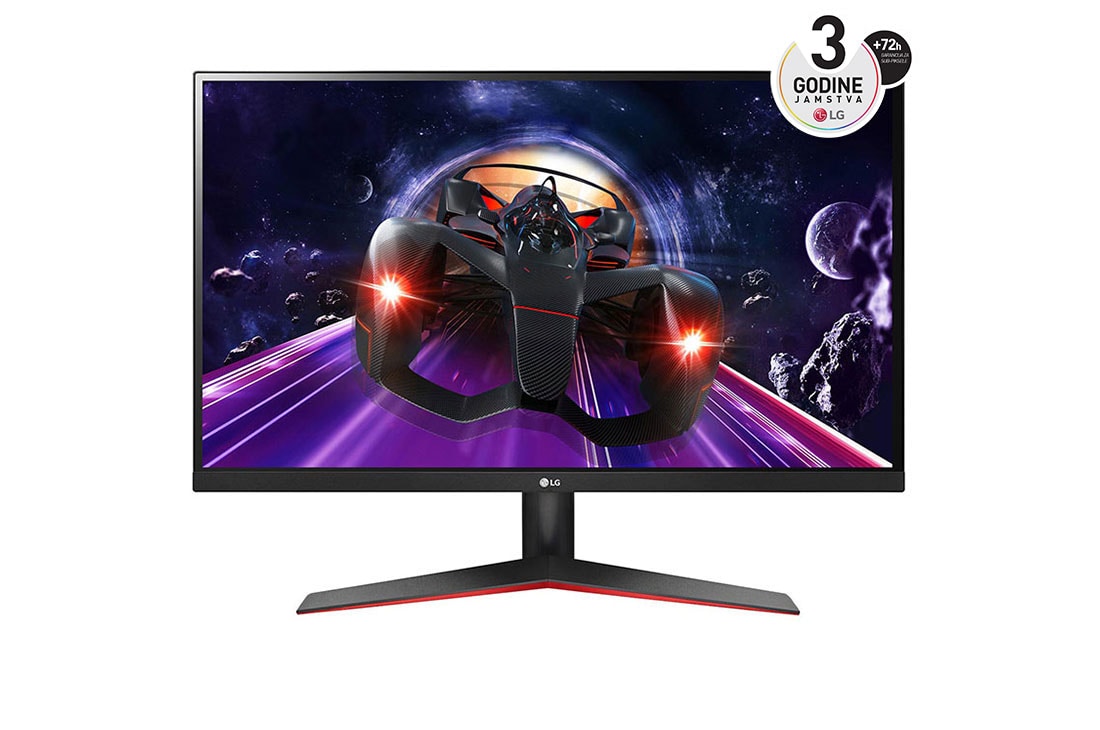 LG 27'' FHD IPS monitor s AMD FreeSync? i 1ms MBR, prikaz prednje strane, 27MP60G-B