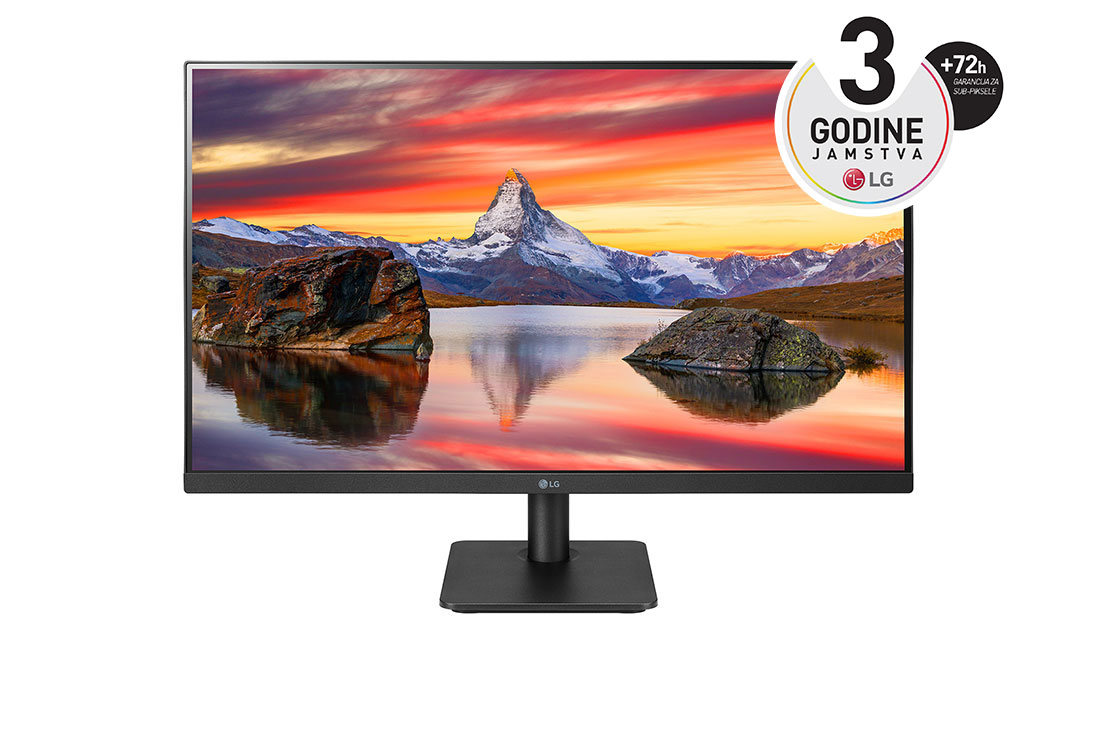 LG 27'' Full HD IPS monitor s AMD FreeSync?, prikaz prednje strane, 27MP400P-B
