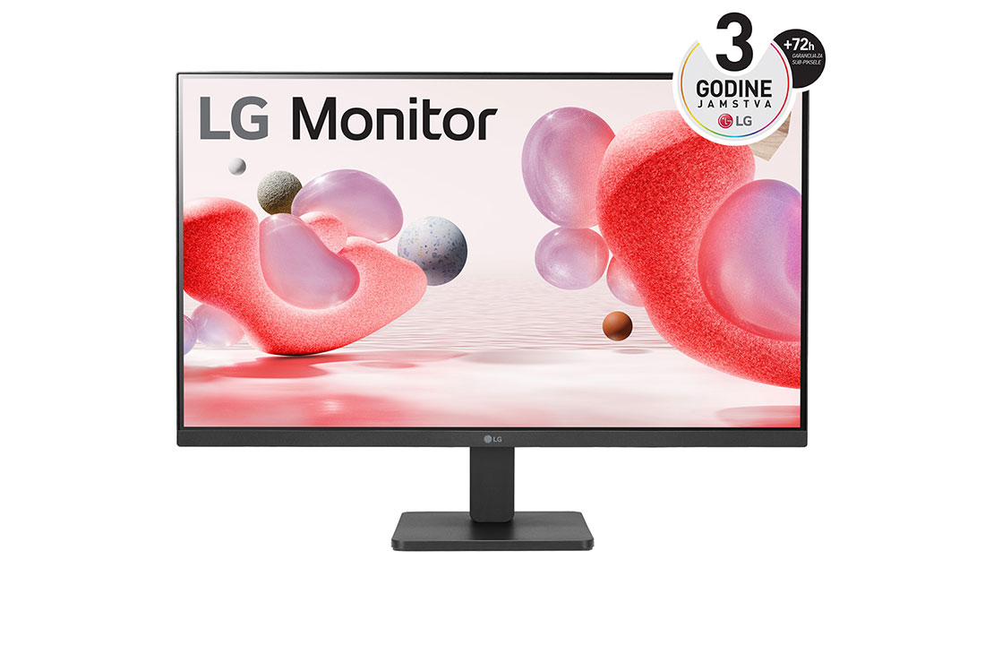 LG 27'' Full HD IPS monitor s brzinom osvje?avanja od 100 Hz, prikaz prednje strane, 27MR400-B