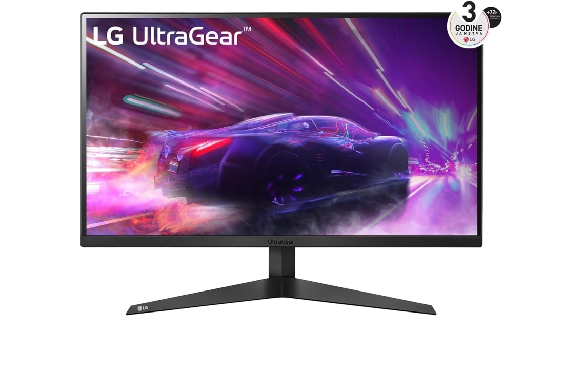 LG 27'' UltraGear? monitor za igra?e omjera slike 16:9 s brzinom osvje?avanja od 165 Hz, prikaz prednje strane, 27GQ50F-B