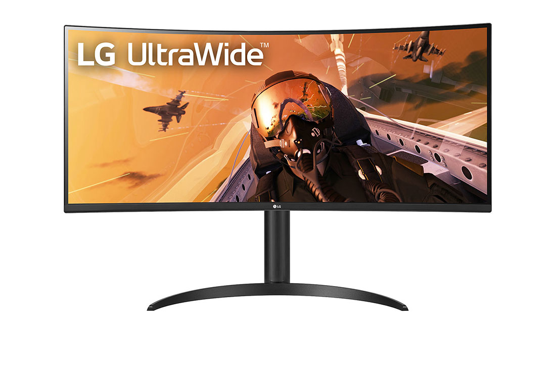 LG 34” UltraWide? 21:9 omjera slike, zakrivljeni VA monitor s brzinom osvje?avanja od 160 Hz, prikaz prednje strane, 34WP75CP-B