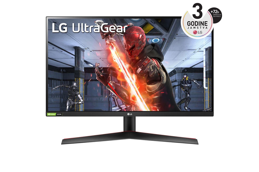 LG 27'' Ultragear? IPS gaming monitor s HDR10 i AMD FreeSync? (Premium)   , prikaz prednje strane, 27GN800P-B