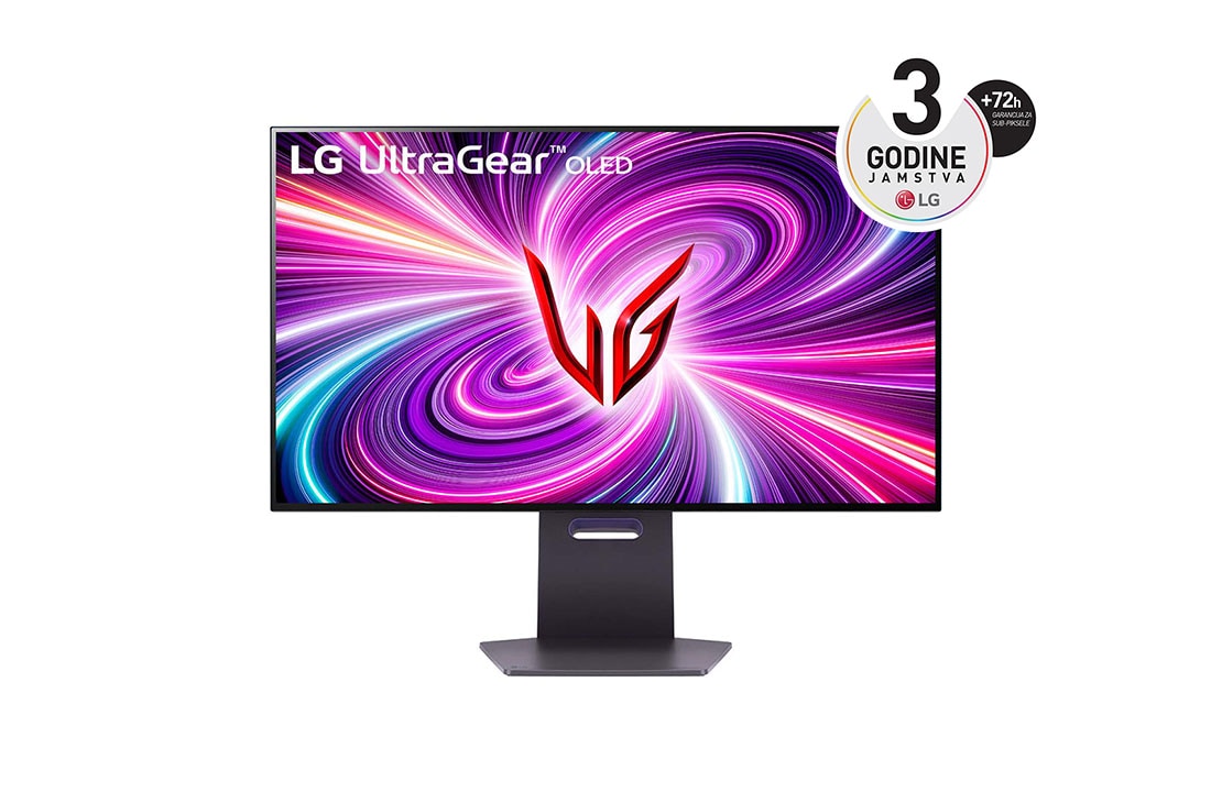 LG 32'' UltraGear? 4K UHD OLED Dual-Mode monitor za igre, prikaz prednje strane, 32GS95UE-B