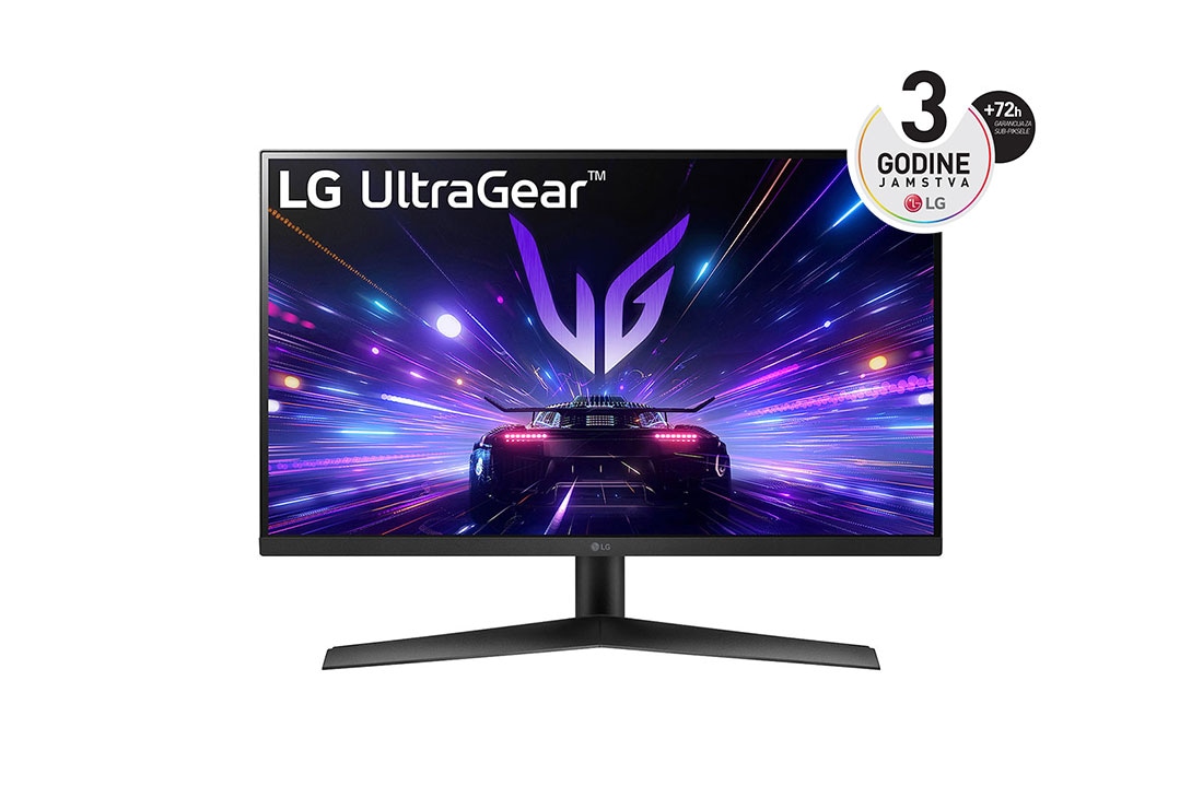 LG 27'' UltraGear IPS 16:9 FHD gaming monitor s brzinom osvje?avanja od 180 Hz, prikaz prednje strane, 27GS60F-B