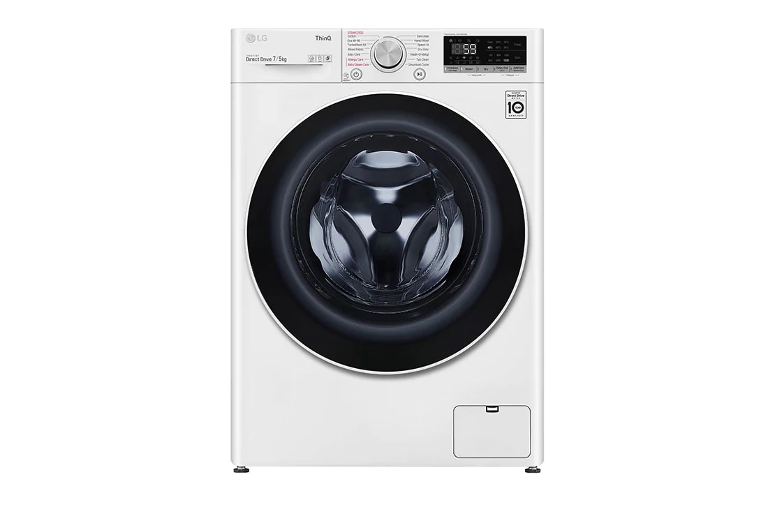 LG 7/5 kg, max. 1200 okr./min., Perilica-su?ilica sa parom, TurboWash?, AI DD? tehnologija i WiFi funkcija, Slim, F2DV5S7S0E
