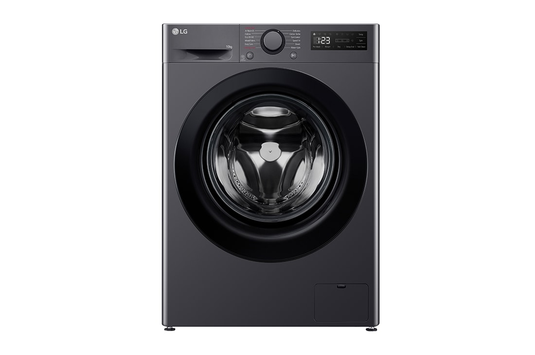 LG 10 kg, max. 1400 okr./min., Perilica rublja sa parom, AI DD? tehnologija, Pogled sprijeda, F4WR510SBM
