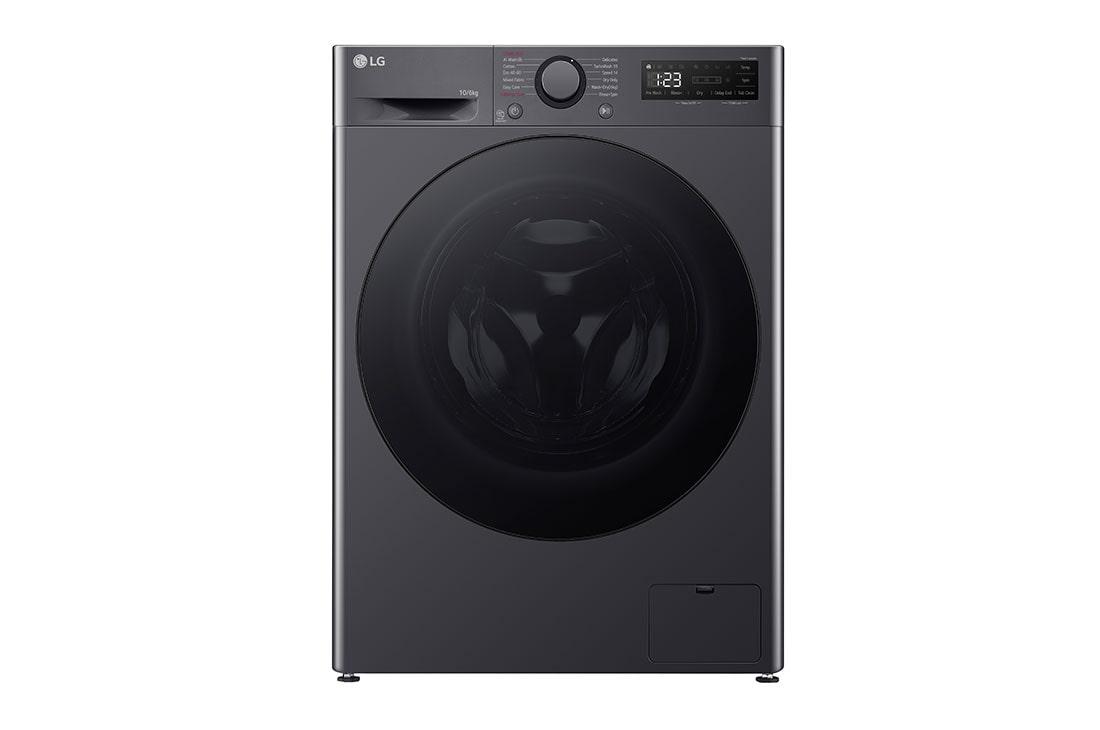 LG 10/6 kg, max. 1400 okr./min., Perilica-su?ilica sa parom, TurboWash?360 i AI DD? tehnologija, Pogled sprijeda, F4DR510S2M