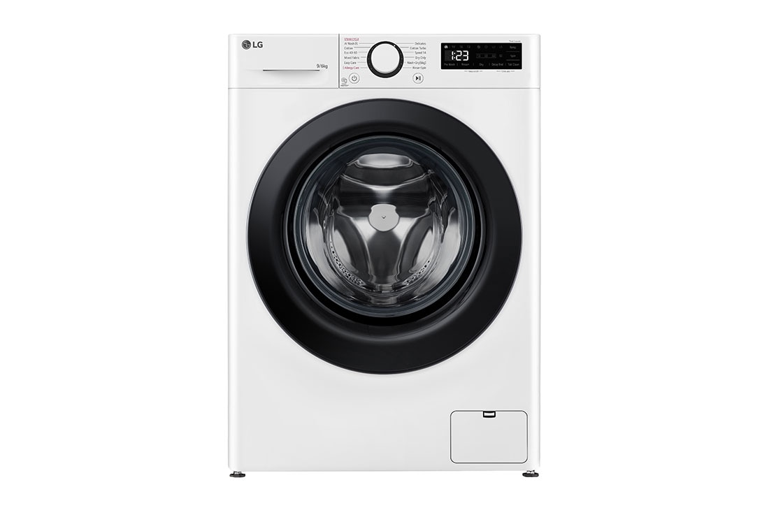 LG 9/6 kg, max. 1400 okr./min., Perilica-su?ilica sa parom, AI DD? tehnologija, Pogled sprijeda, F4DR509SBW