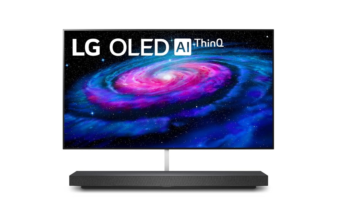 LG 65'' (165 cm) 4K HDR Smart OLED TV, prednji prikaz s uklju?enim zaslonom, OLED65WX9LA