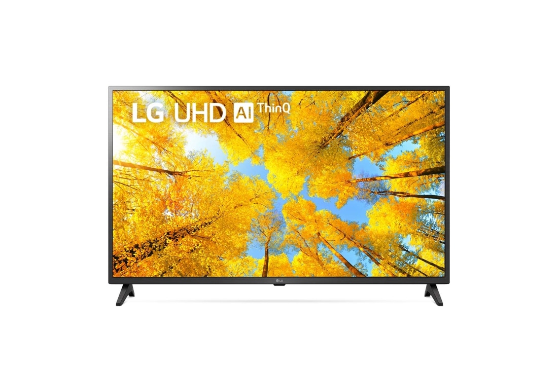 LG 43'' (108 cm) 4K HDR Smart UHD TV, prednji prikaz s nadogra?enom slikom, 43UQ75003LF