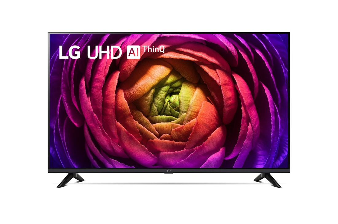 LG UHD UR73 4K pametni televizor od 65 in?a, 2023, Prikaz prednje strane televizora LG UHD, 65UR73003LA