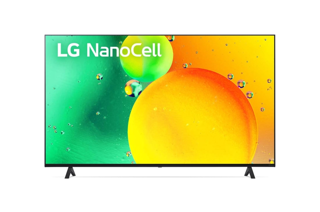 LG NanoCell 65'' NANO75 4K TV, Prednji pogled, 65NANO753QC