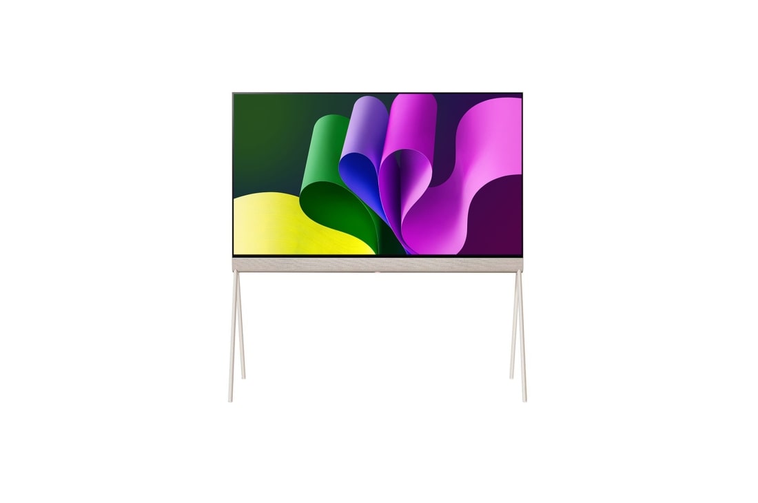 LG OLED Objet zbirka Posé 2024 od 55 in?a, Prikaz televizora Posé s prednje strane., 55LX1T6LA