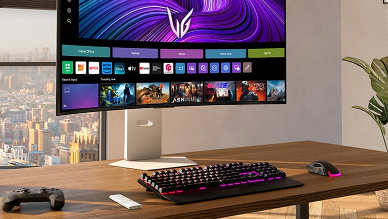 Prednja slika gaming monitora UltraGear? 39GX90SA.