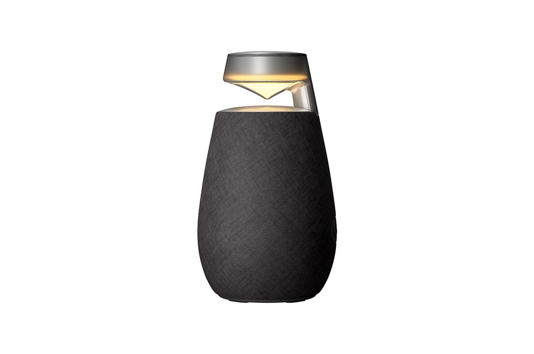 LG XBOOM Go Bluetooth zvu?nik 2024, front light on, XO2TBK