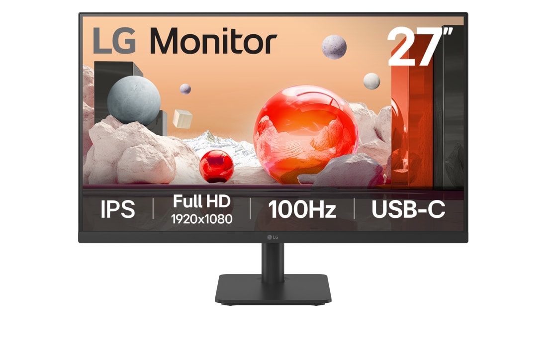 LG ???''27 Full HD 100hz IPS  ???? 16:9 ?? ????? ?USB Type-C , ??? ????, 27MS530B-B