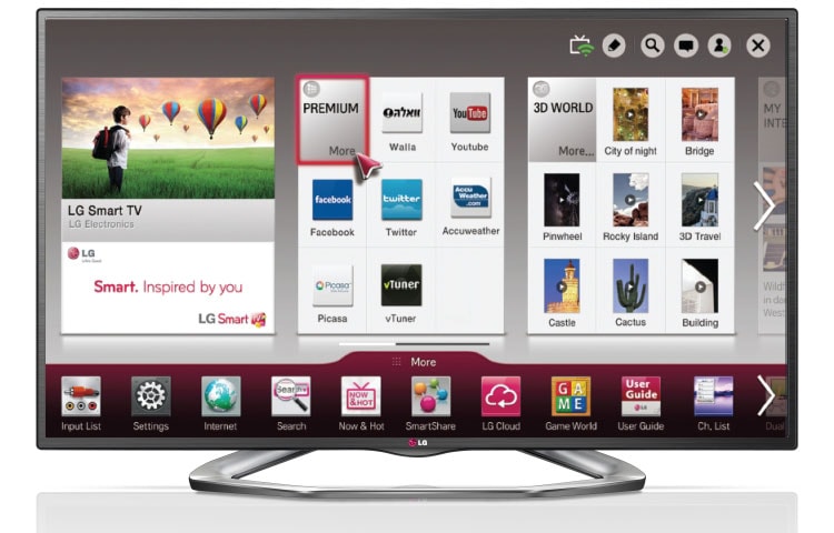 LG ??? 60 ????' LED SMART 3D, 60LA621Y