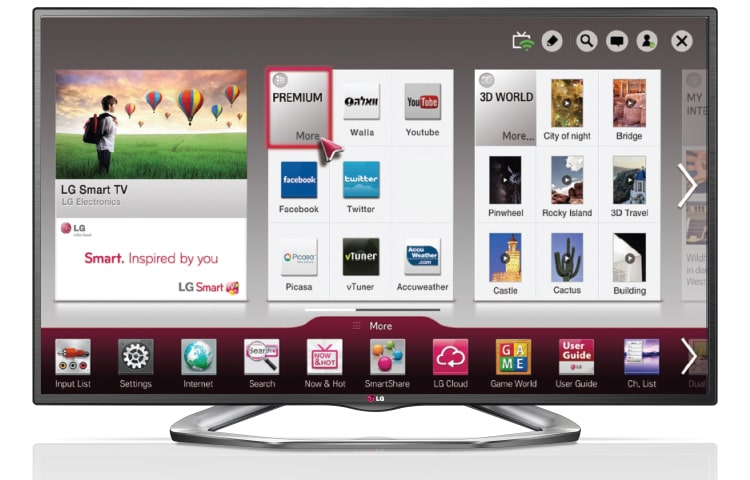 LG ??? 55 ????' LED SMART 3D, 55LA621Y