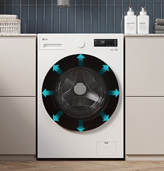 It shows a wider interior of the washing machineIt shows a wider interior of the washing machine