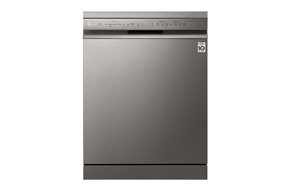 LG ?????? ????? ??????? 14 ????? ?????? ?Steam ? ?QuadWash, Front View, DFB425FP