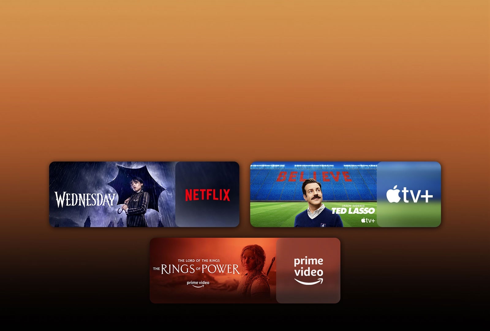 ??? ?? ?????? ????? ?? ??????? ??? ???????? ?? ????? ????? ?????? ????? ?????? ??? ?? ????. ???? ?????? ?????? Wednesday ?? Netflix ?TED LASSO ?? Apple TV ?The rings of power ?? PRIME VIDEO.
