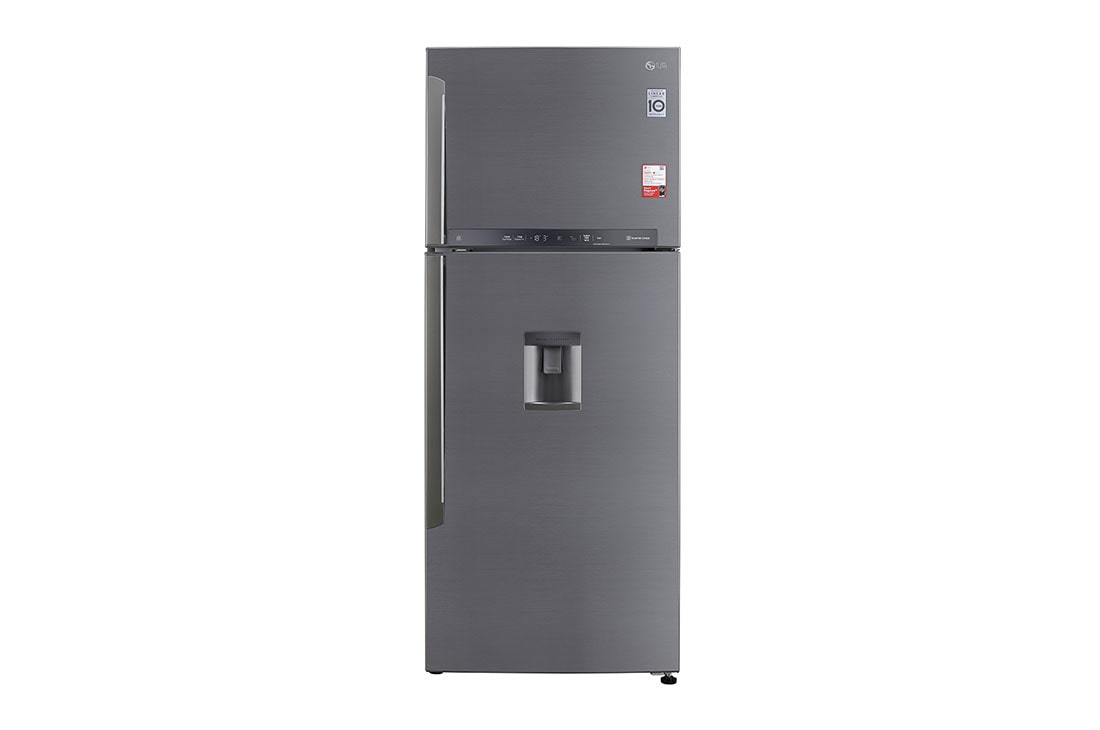 LG 471 Litres Smart Inverter, Water Dispenser, Door Cooling+?, LG ThinQ, Hygiene Fresh+?, Auto Smart Connect?, Front View, GL-B503PZI